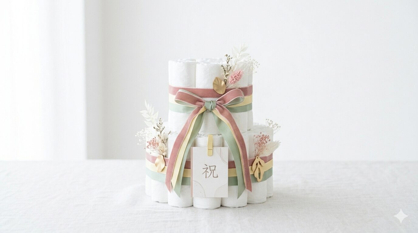 実用的なおむつケーキ