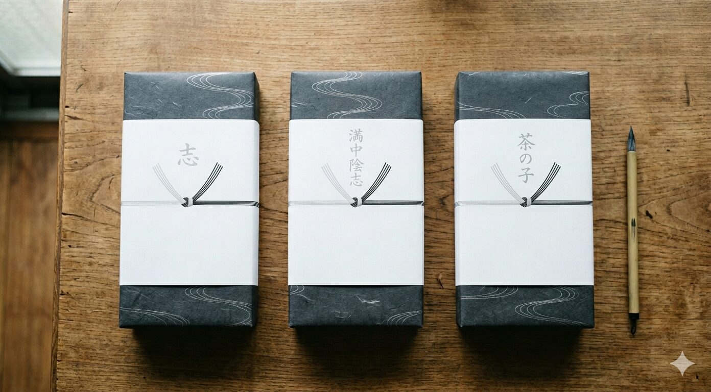 会葬御礼と香典返しの品物のイメージ