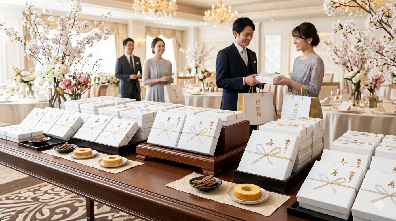 披露宴会場の引き出物